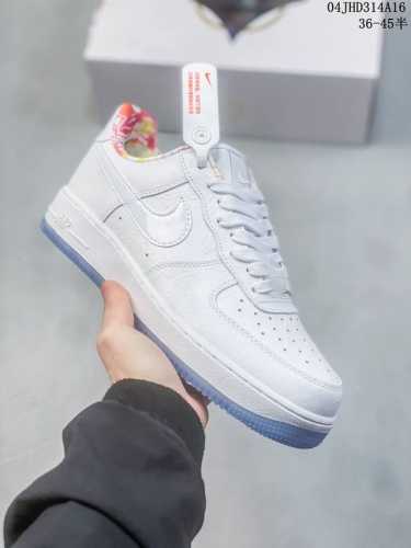 公司级带半码 耐克nike Air Force 1 Low 空军一号低帮休闲板鞋 打造纯正空军版型#专注外贸渠道 全掌内置蜂窝气垫 #原盒配件 原厂中底钢印、拉
