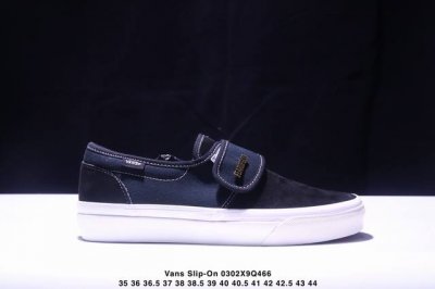 Fear Of Fog X Vans Slip-On 47 V Dx Fog高街黑白懒人魔术贴一脚蹬帆布鞋 货号：Vn0A3J9Fpzr T1S1 尺码：35-