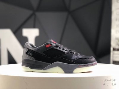 真标带半码 耐克 Who Decides War X Nike Jordan Flight Court Ate 搭防滑耐磨 低帮 耐克复古篮球鞋 货号: Hq2