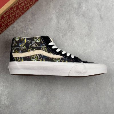 本地 核心私 Vans 万斯 Sk8-Mid Reissue 时尚百搭 耐磨防滑 高帮休闲运动板鞋 工艺：硫化1:1 重量1:1、真标、原钢印、材质标、鞋型标、