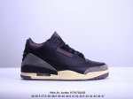 公司级nike Air Jordan 3 Retro皮革 潮流 防滑耐磨包裏性 中帮 复古篮球鞋 升级原楦原档案数据开发纸版楦型 采用同源纳帕头层皮革鞋面材质