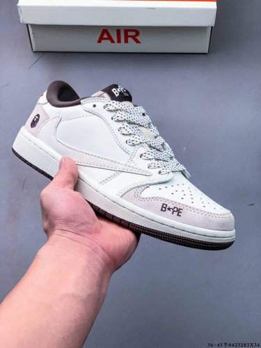 公司级头层！耐克Nike Air Jordan 1 Low Aj1乔1 低帮潮流缓运动休闲板鞋。Aj1 低帮拼接 完美版型真头层牛皮# 内置缓震气垫 原鞋开模