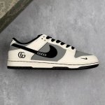 本地 核心私 Nike Sb Dunk Low 古驰联名--- 奶白灰黑 印花高端定制 低帮休闲板鞋 定制鞋盒 大厂纯原品质出货 超高清洁度 皮料切割干净无任何