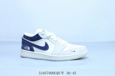 乔丹Air Jordan 1 Low Aj1 乔1低帮复古文化休闲运动篮球鞋 北面联名 货号 Hd2258-616 510570Dduqy半 36-45
