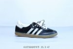 阿迪达斯三叶草Adidas Originals Samba Vegan Og”Spd“桑巴舞系列绅士德训足球风百搭低帮休闲运动板鞋 黑白 货号 Ie0580 4