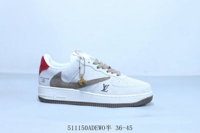 nike Air Force 1 Af1耐克 低帮 倒勾Lv联名空军一号休闲板鞋 货号 Cw2288-111 511150Adewo半 36-45