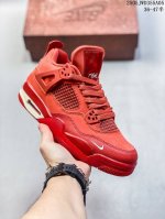 off-White X Air Jordan 4 Retro Cream Sail 迈克尔 乔丹Aj4代中帮复古休闲运动文化篮球鞋。采用进口丝光头层磨砂麂皮及原