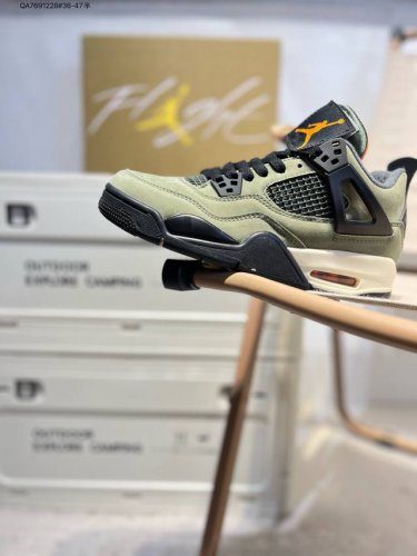 nike Air Jordan 4 Retro Black Military Blue 迈克尔 乔丹Aj4代中帮复古休闲运动文化篮球鞋Ib1854 Qa7691