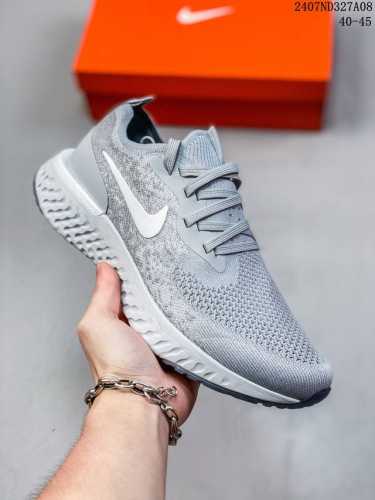 Nike Epic React Flyknit 瑞亚瑞娅1代新超跑与鞋带 颗粒编织鞋面超轻缓震跑步鞋！ 07Nd327A08