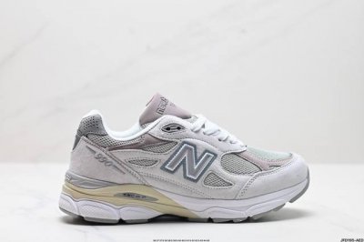 公司级jjjjound X New Balance Nb 990V3复古网面 织物猪皮 低帮 休闲跑步鞋 货号:W990Kt3 尺码:36 37 37.5 38