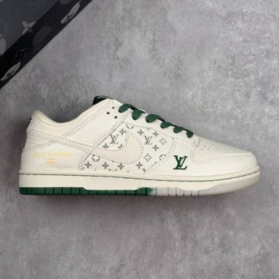 本地 核心私 Nk Sb Dunk Low Lv联名绿白 3M反光 夜光效果 周年高端定制 低帮休闲板鞋 #高端定制鞋盒 大厂纯原品质出货 超高清洁度 皮料切割
