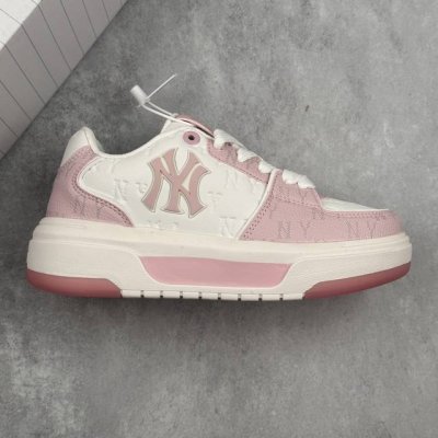 本地 核心私 学院穿搭爆款,Korea韩国限定联乘美国榄球洋基队New York Yankees X Mlb Chunky Liner Low 学长鞋系列低帮老