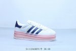 阿迪达斯 Adidas阿迪达斯Gazelle Bold低帮耐磨厚底增高板鞋 三层 货号 Ie6508 511 Adryu半 36-40