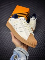 B 公司级阿迪达斯Adidas三叶草 Originals Superstar贝壳头’Diy’系列低帮经典百搭休闲运动板鞋 原装头层材料 用料绝不含糊 独家版型蒸