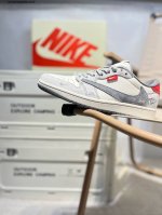 公司级头层皮斯图西 X 乔丹Air Jordan 1 Low Aj1低帮系列篮球鞋 官方同步配色 原装级产物 #拒绝公底 立体鞋型 细节完美 高清洁度Yx506