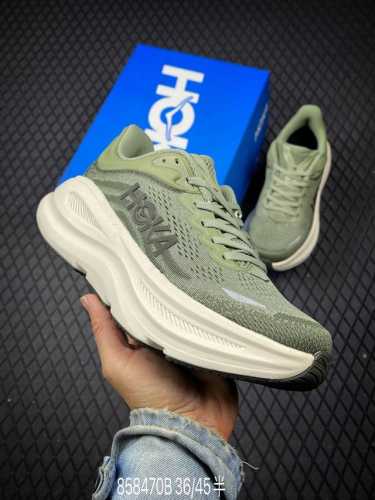 B 公司级Hoka One One Bondi 9 柔软舒适防滑耐磨 低帮 休闲跑步鞋 尺码:36 36.5 37.5 38 38.5 39 40 41 42