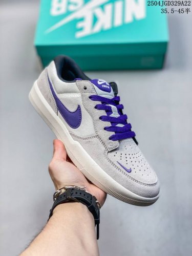 Nike Sb Force 58 Fs全系陆续出货 硫化杯底 原楦版型 独家私模 融入打孔设计 独家独立真半码 35.5起 帆布和麂皮绒面制成 浓浓复古年而不腻