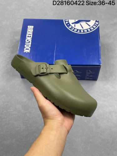 Birkenstock Boston 博肯休闲包头拖鞋耐磨大底 牛皮材质 高街潮鞋 尺码见图 #D28160422