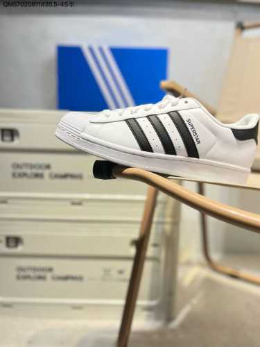 140 Ad Originals Superstar 经典贝壳头休闲板鞋 头层抗裂牛皮加持 2024全新细节 注意区分旧版 随意对比市面 知名大厂出品 正常个位
