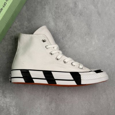 本地 核心私 18Fw季新品Virgil Abloh限量Off White X Converse Chuck 1970S 2.0版本匡威经典帆布板鞋“Ow斑马白