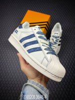 b 公司级Adidas Originals Superstar 阿迪达斯 三叶草 贝壳头’Diy’系列低帮经典百搭休闲运动板鞋 原装头层材料 用料绝不含糊 独家