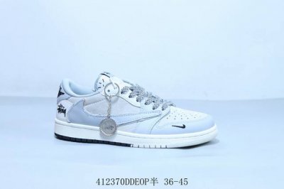 乔丹Air Jordan 1 Low Aj1 乔1低帮复古文化休闲运动篮球鞋倒勾 斯图西 货号 Cf3688-020 41 Ddeop半 36-45