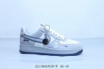 耐克 Nike Air Force 1 Af1耐克 低帮 空军一号休闲板鞋 联名 221390Apeop半 36-45