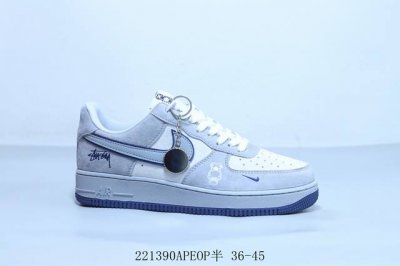 耐克 Nike Air Force 1 Af1耐克 低帮 空军一号休闲板鞋 联名 221390Apeop半 36-45