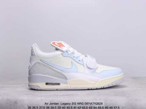 公司级耐克 Nike Aj312 Air Jordan Legacy 312 Nrg“Pure White” 官方货号:Cd7069 141乔丹联名号称 “最强