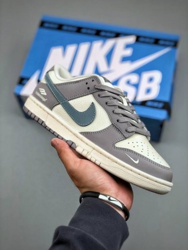 nike Sb Dunk Low X The North Face 巴黎世家联名 白灰蓝勾 纯原大厂出品 极力推荐原装头层材料 独家版型蒸餾加工帶來的是更好的视