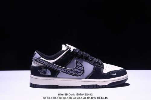 海外爆款限量发售！公司级 Nike Sb Dunk Low“ 北面联名 Edg印花勾” 周年高端定制 低帮休闲板鞋 定制鞋盒 大厂纯原品质出货 超高清洁度 皮料