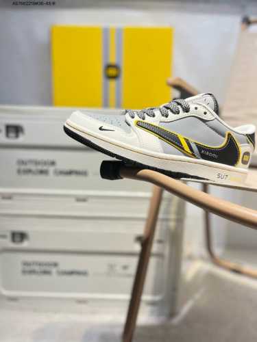 公司级头层皮小米 X 乔丹Air Jordan 1 Low Aj1低帮系列篮球鞋 官方同步配色 原装级产物 #拒绝公底 立体鞋型 细节完美 高清洁度Xx3168