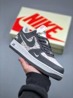 390支持放店 Nike Air Force 1'07 Low 斯图西联名 星光灰 空军一号低帮休闲板鞋 Xz6188-229 #原楦头原纸板 原装鞋盒 定制五