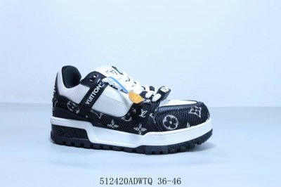 lv路易威登Louis Vuitton Trainer Sneaker Low休闲运动文化百搭篮球板鞋胖丁 512420Adwtq 36-46