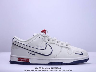 Nike 耐克 原楦原纸版开发，采用移膜皮革材质鞋面，正确EVA发泡缓震中底组合RB橡胶外底耐克Nike SB Dunk Low Pro QS扣篮系列低帮休闲运