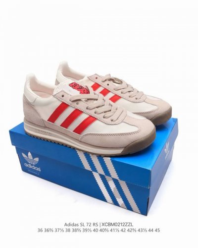 220 阿迪达斯Adidas Sl 72 Shoes 经典复古薄底运动鞋「T头鞋」三叶草复古休闲跑步鞋休闲运动鞋 这款经典运动鞋携复古型格，来访你的活力日常——