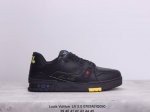 公司级路易威登 Louis Vuitton Lv 2.0路易威登板鞋 二代 拼接皮革 内嵌式绑带 新款 Lv Trainer最新配色运动鞋 L家 篮球鞋风格运动