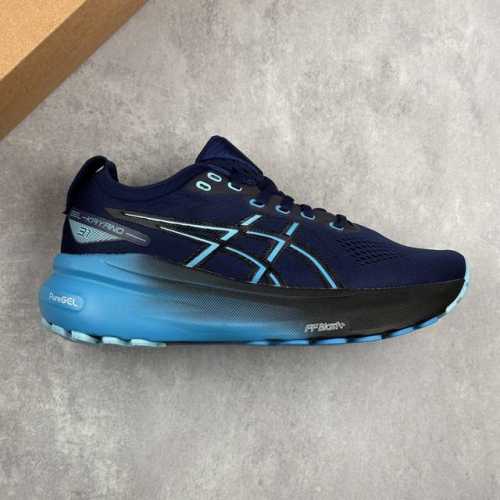 本地 核心私 亚瑟士Asics Gel-Kayano 31 系列轻量缓震休闲运动跑步鞋 采用环保太空合成革配合透气网眼布鞋面材质 中底3D可视Gel缓震胶效果