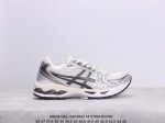 吊牌版本 Asics 亚瑟士 透气网眼鞋面配合部分合成革材质 采用全新ahar+橡胶材质,更加耐磨日本专业跑鞋品牌 Asics 亚瑟士 Gel-Kayano 1