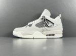 全新改版，品质升级！ X版：顶级Aj4 灰色 Jordan Air Jordan 4 “Light Iron Ore ＂Frozen Moments ＂中帮防滑