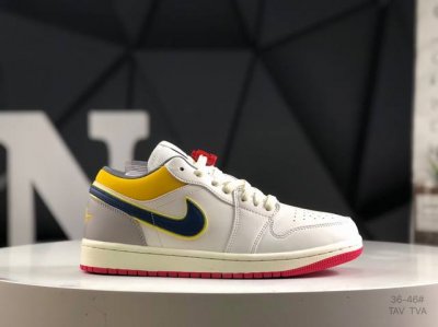 180 air Jordan 1 Low Prm 白绿鸳鸯勾 Aj1乔1低帮休闲板鞋 市场唯一独家头层皮打造 原鞋原档案开发 原厂皮料 原档冲孔鞋头 正确满胶鞋