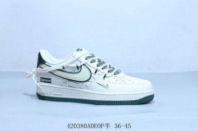 耐克 Nike Air Force 1 Af1耐克 低帮 空军一号休闲板鞋 绑带 货号 Dm6868-057 420380Adeop半 36-45