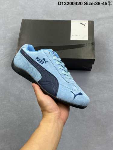 puma Speedca Og 彪马极速赛车系列低帮德训风拼接复古百搭休闲运动赛车鞋 鞋款从80、90年代赛车手所穿的防火赛车鞋为原型，鞋身线条模仿了赛车的流线