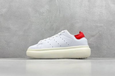 双12特价 Ad Originals Stan Smith Pe史密斯面包版系列低帮轻量松糕经典百搭复古休闲运动厚底板鞋“皮革全黑尾” 此次全新鞋型选择 Ori
