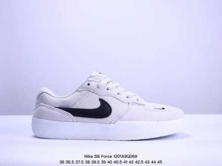 Nike 耐克 采用翻毛皮革与帆布材质鞋面，外置耐磨橡胶外底下一双街头利器，全新耐克nike Sb Force 58 Pink Salt Sb空军58系列低帮休 - 点击图像关闭