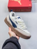 特价 Puma 彪马 男女运动板鞋，原楦原纸版开发版型，采用环保纤维革组合翻毛皮饰片鞋面材质，外置耐磨橡胶大底蕾哈娜同系面包鞋太好看了！彪马Puma Park