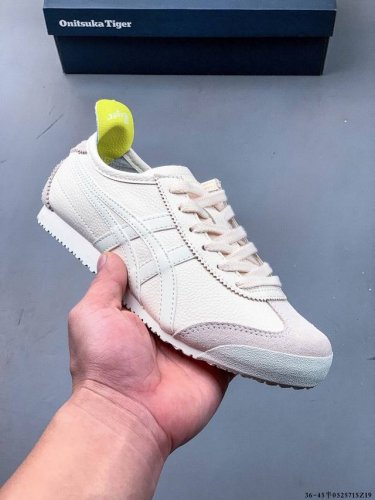 asics 亚瑟士 Onitsuka Tiger 鬼冢虎 阿斯克斯 皮面原装四联吊牌 中底纸板钢印 日系轻便运动休闲鞋 0525715Z19