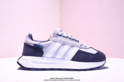 180 Adidas Racing E5 Boost Prototype 速度轻盈复古系列 百搭透气运动慢跑鞋 全新Boost轻量缓震鞋底材质 轻盈又不失动感，