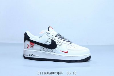 140 耐克 Nike Air Force 1 Af1耐克 低帮 空军一号休闲板鞋 蛇年限定 货号 Xs1958-502 311160Aduyq半 36-45