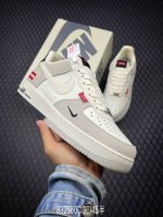 Nk Air Force 1'07 Low Supreme联名-米灰织布标 空军一号低帮休闲板鞋 Ch6336-517 #原楦头原纸板 原装鞋盒 定制五金配件